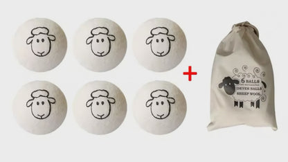 Balles de séchage en laine naturelle FLOWZA - Écologiques