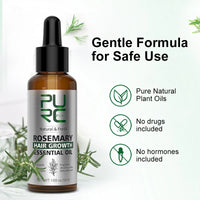 Sérum croissance cheveux naturel Flowza à l'huile essentielle de romarin pour une pousse saine