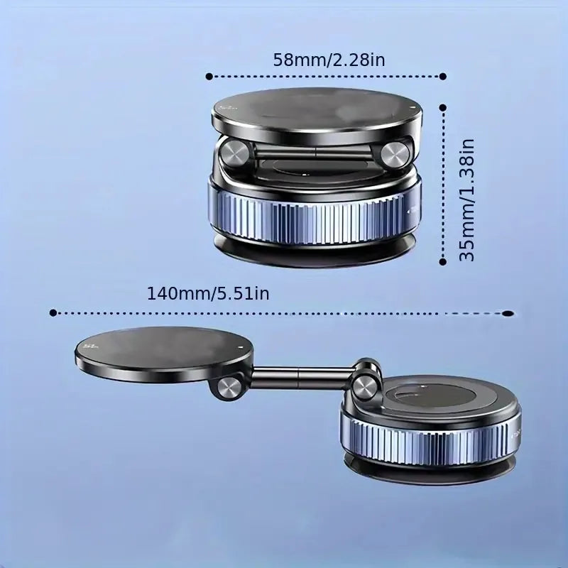 Support téléphone magnétique voiture réglable avec base robuste et bras extensible pour une meilleure visibilité