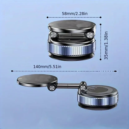 Support téléphone magnétique voiture réglable avec base robuste et bras extensible pour une meilleure visibilité